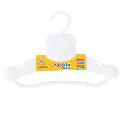Ki Cabide Infantil Adoleta Ursinho - 02 Peças Ki Cabide Infantil Adoleta Ursinho - 02 Peças