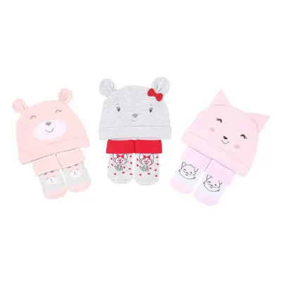 Kit Gorro & Meia Bichinho Menina 15325 Kit Gorro & Meia Bichinho Menina 15325