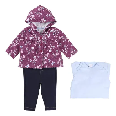 Conjunto 02 Peças + Casaco De Moletom Floral Menina 20762 Conjunto 02 Peças + Casaco De Moletom Floral Menina 20762