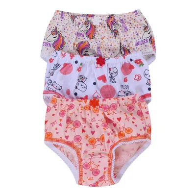 Kit Calcinha Infantil Kellynha Estampa Sortida - 3 Peças Kit Calcinha Infantil Kellynha Estampa Sortida - 3 Peças