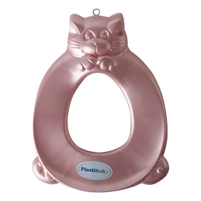 Assento Plastibaby Para Bebê Rosa Perolado Gato Assento Plastibaby Para Bebê Rosa Perolado Gato