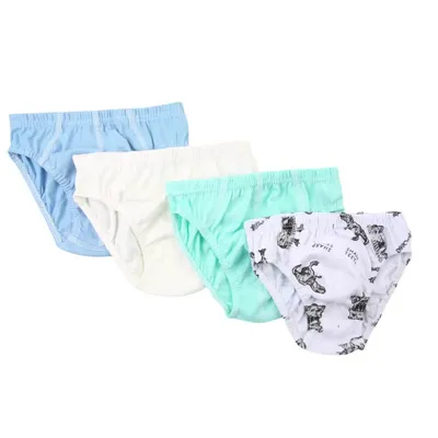 Kit Cueca Ratimbum Infantil Com 04 Unidades Em Algodão Kit Cueca Ratimbum Infantil Com 04 Unidades Em Algodão