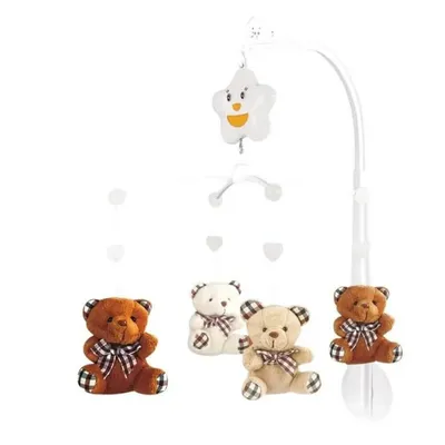 Móbile Musical Pais E Filho Pelúcia Ursinho Estampado Sortido Móbile Musical Pais E Filho Pelúcia Ursinho Estampado Sortido
