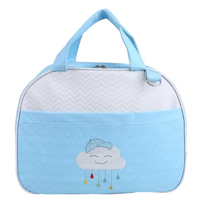 Kit Bolsa Mapping Baby Com Trocador 05 Peças Nuvem
