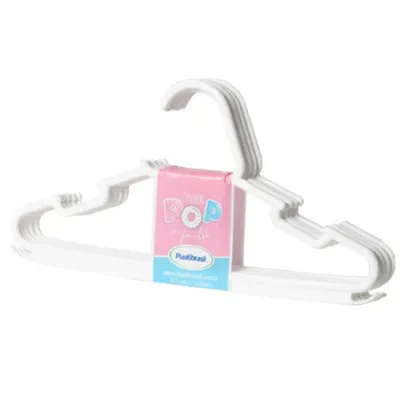 Kit Cabide PlastBaby Com 05 Unidades Branco Kit Cabide PlastBaby Com 05 Unidades Branco