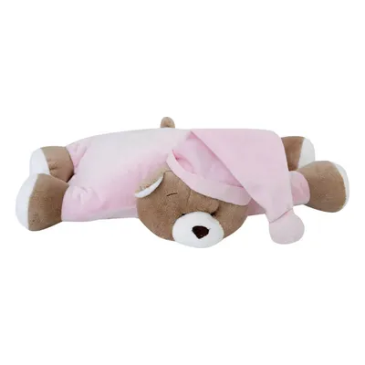 Almofada Zip Meu Primeiro Puppet Urso Nino Rosa Claro
