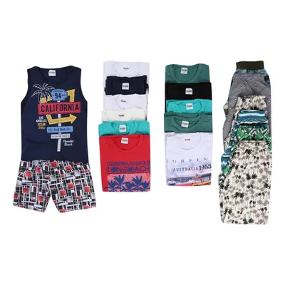 Kit Conjunto Cacaio 12 Unidades Infantil Menino KIT2A