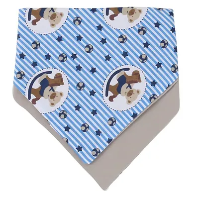 Babador Bandana Reversível Click Capsulin 03 Peças Estampa Sortida