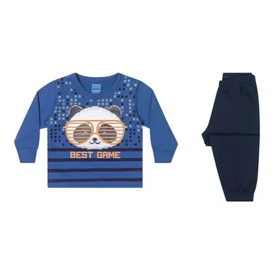 Conjunto Moletom Bebê WRK Blusa Estampa Best Game + Calça Conjunto Moletom Bebê WRK Blusa Estampa Best Game + Calça