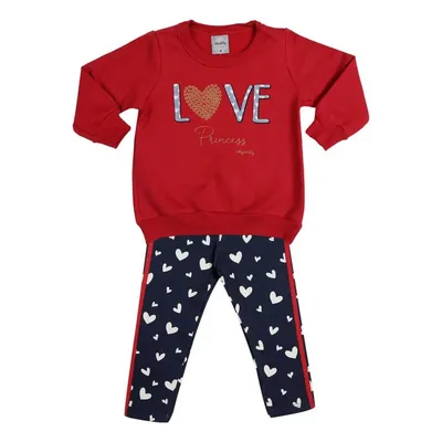 Conjunto Kely Kety Blusão Moletom Estampa Love + Legging Conjunto Kely Kety Blusão Moletom Estampa Love + Legging