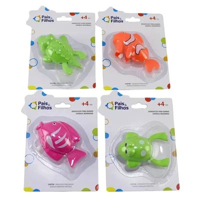 Brinquedo Para Banho Pais e Filhos Animais Marinhos Brinquedo Para Banho Pais e Filhos Animais Marinhos