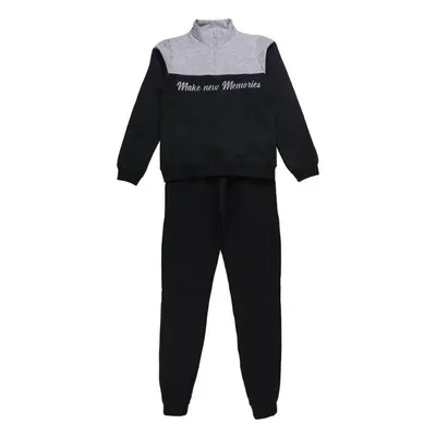 Conjunto Em Moletom Pami Blusão Com Zíper + Calça Juvenil