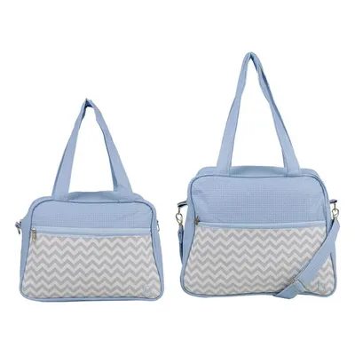 Kit Bolsa Maternidade Boni Detalhe Chevrom Com 02 Peças