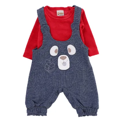 Macacão Longo Doces Momentos Jeans Detalhe Jardineira Dog