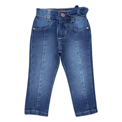 Calça Jeans Baby Gijo Com Lycra Detalhe Friso na Frente