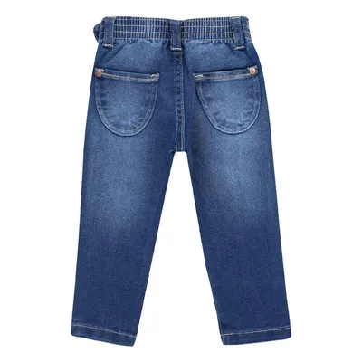 Calça Jeans Baby Gijo Com Lycra Detalhe Friso na Frente