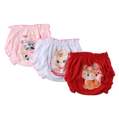 Calcinha Tapa Fralda Graça Menina Estampa Silk - 03 Peças Calcinha Tapa Fralda Graça Menina Estampa Silk - 03 Peças