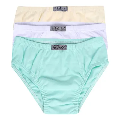 Kit Cueca Infantil Manuelitha Com 03 Peças Básico Liso