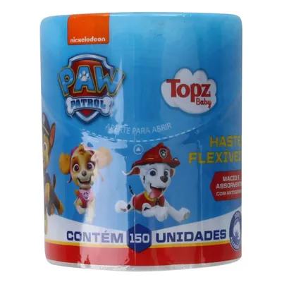 Hastes Flexíveis Topz Patrulha Canina Pote Com 150 Unidades