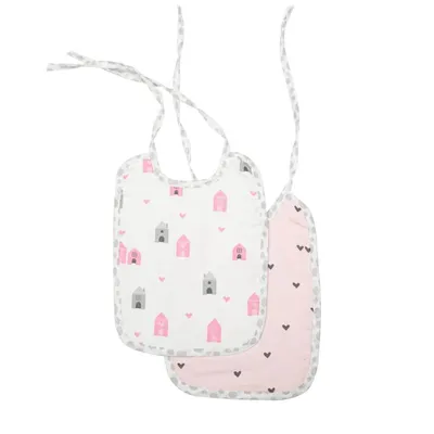 Babador Flanelado e Plastificado Papi Composê Casinha