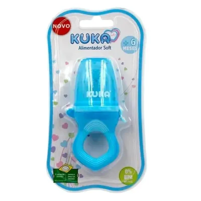 Alimentador Kuka Em Silicone Soft Azul Alimentador Kuka Em Silicone Soft Azul