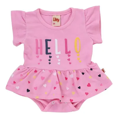 Conjunto Livy Manga Curta + Legging Em Cotton Com Estampa