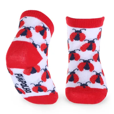 Meia Bebê Pimpolho Estampada Menina Com 04 unidades