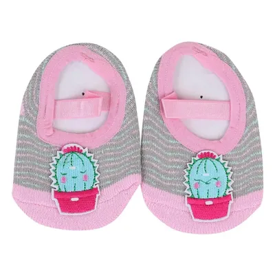 Meia Sapatilha Pimpolho Menina Com Aplicação