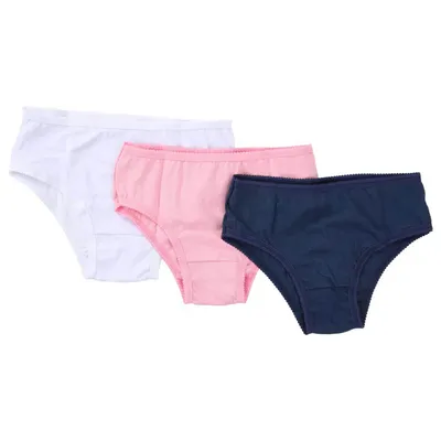 Kit Com 03 Peças Calcinha Pequena Flor Infantil