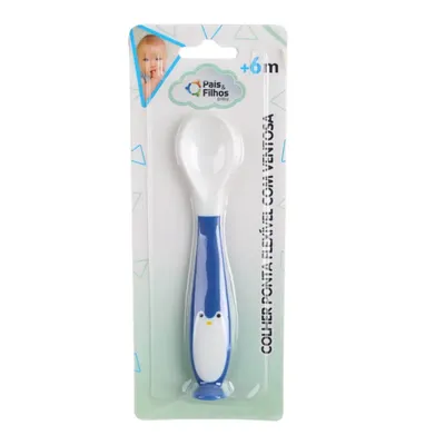 Colher Pais E Filhos Flexível Com Ventosa Colher Pais E Filhos Flexível Com Ventosa