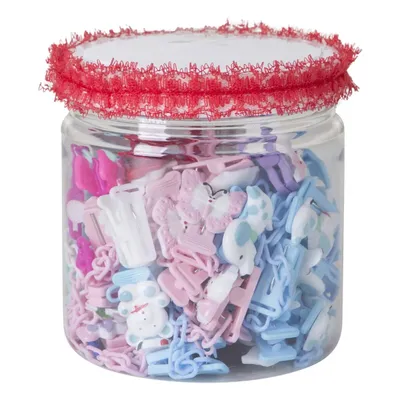 Prendedor De Chupeta Com Corrente 50 Peças Sortido 8979 Prendedor De Chupeta Com Corrente 50 Peças Sortido 8979