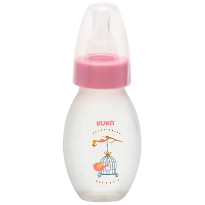 Mamadeira Kuka Kukinha De 50ml Estampa Gaiola Rosa Mamadeira Kuka Kukinha De 50ml Estampa Gaiola Rosa
