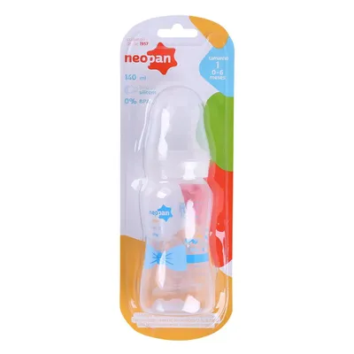 Mamadeira Neopan Convencional Bico Em Silicone Decorada 140ml