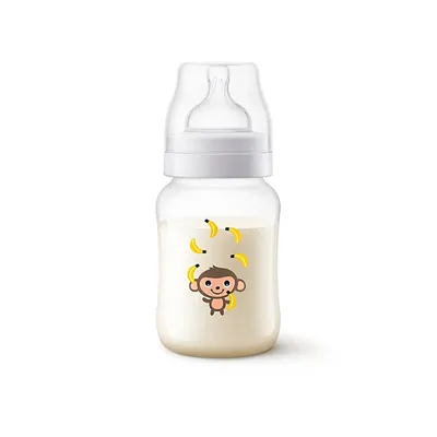 Mamadeira Avent Anti-Cólica Clássica Macaco 260ml