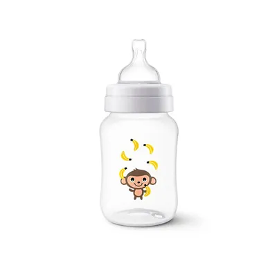 Mamadeira Avent Anti-Cólica Clássica Macaco 260ml