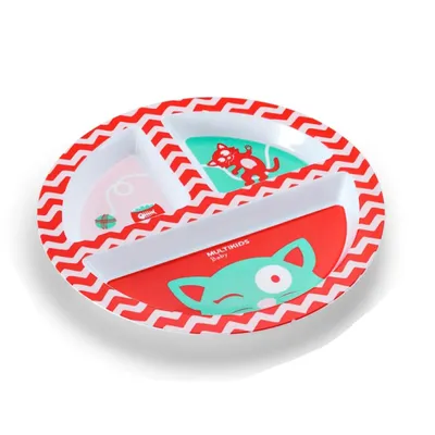 Prato Infantil Multikids Baby Funny Meal Chica Com Divisórias Prato Infantil Multikids Baby Funny Meal Chica Com Divisórias