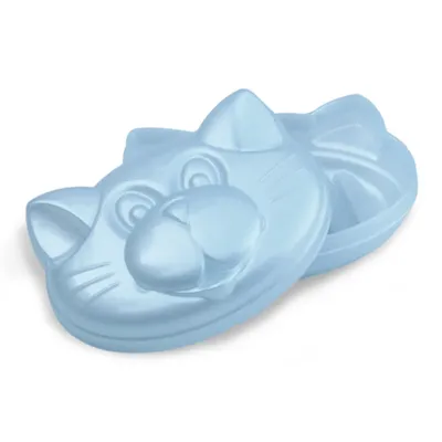 Saboneteira Plastibaby Baby Formato De Gato Azul Perolado Saboneteira Plastibaby Baby Formato De Gato Azul Perolado
