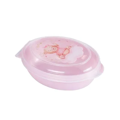 Saboneteira Plasútil Estampa Urso Rosa