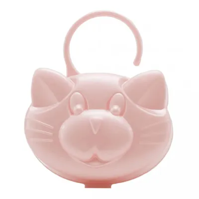 Porta Chupeta Plastbaby Baby Rosa Perolado Porta Chupeta Plastbaby Baby Rosa Perolado