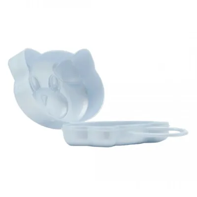 Porta Chupeta Plastbaby Baby Azul Perolado Porta Chupeta Plastbaby Baby Azul Perolado