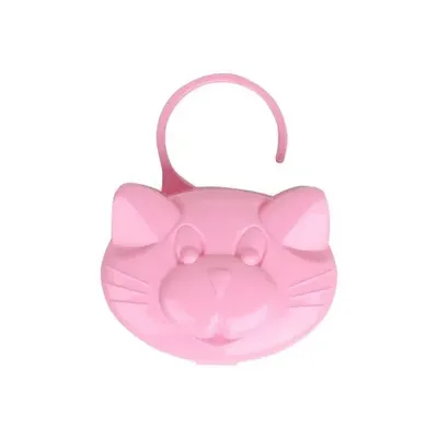 Porta Chupeta Plastbaby Modelo Gatinho Rosa Porta Chupeta Plastbaby Modelo Gatinho Rosa