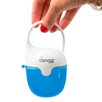 Porta Chupeta Clingo Coleção Baleia Com Alça Porta Chupeta Clingo Coleção Baleia Com Alça