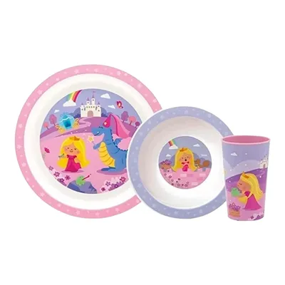 Kit Refeição Buba Aventuras Princesa - 03 Peças