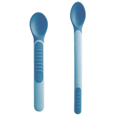 Colher Mam Termossensíveis Com 02 Unidades Azul Colher Mam Termossensíveis Com 02 Unidades Azul