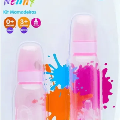 Kit Mamadeira Bebê Lolly Baby Clean - 02 Peças