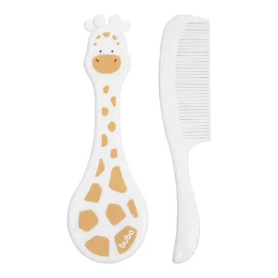 Kit Pente E Escova Buba Girafinha - 02 Peças