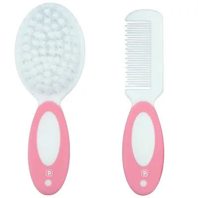 Kit Pente E Escova Pimpolho - 02 Peças