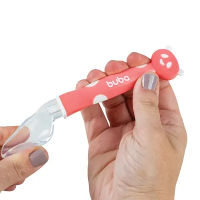 Kit Talheres Buba Pandinha 02 Colheres Em Silicone Kit Talheres Buba Pandinha 02 Colheres Em Silicone