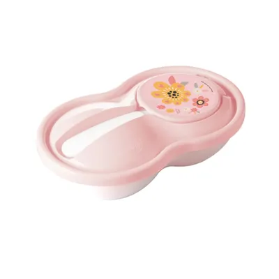 Pote Papinha Plasútil Bichinhos Petit Com Colher 320 ml