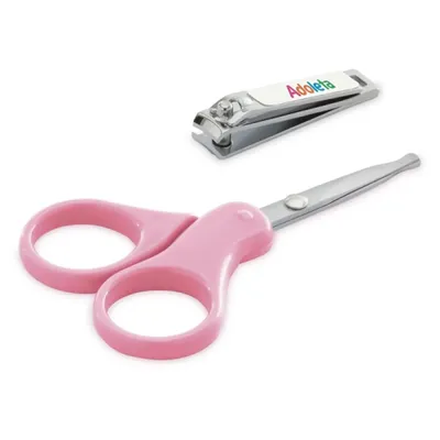 Kit Tesoura E Cortador De Unhas Adoleta Bebê 